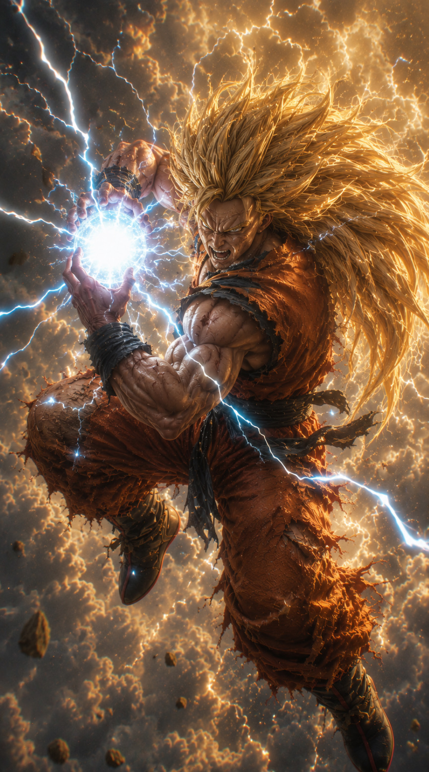 Ultra-photorealistic cinematic anime-inspired warrior, preserve the exact face,…